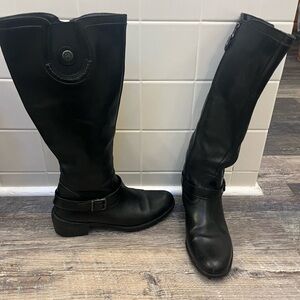 Source Unknown Black Over the Knee Boots